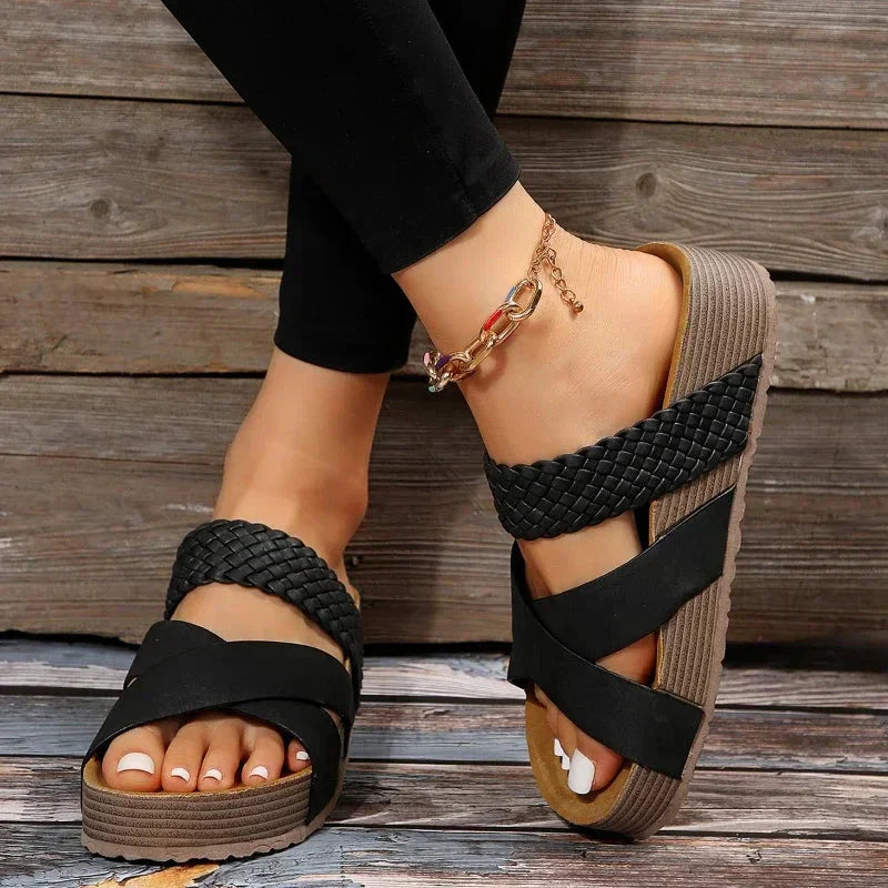 Sienna - Orthopedic Sandals Black