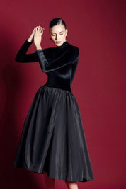 Jamila™ | Long Sleeve Midi Dress S Dresses
