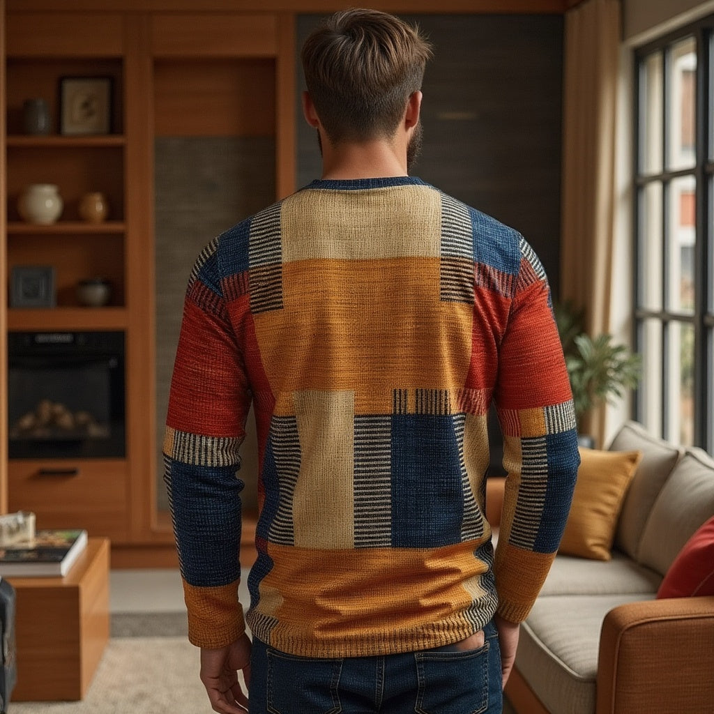 Stylish Retro Sweater Men's Sweaters