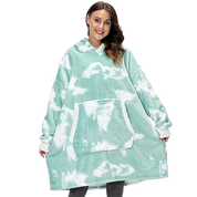Oversized Wearable Blanket Hoodie Faded Green One size Hoodie