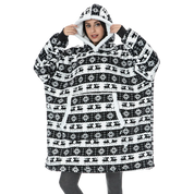 Oversized Wearable Blanket Hoodie Christmas Black One size Hoodie