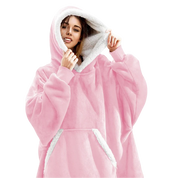 Oversized Wearable Blanket Hoodie Pink One size Hoodie