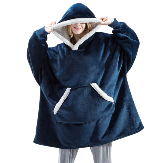 Oversized Wearable Blanket Hoodie Blue One size Hoodie