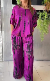 Teresa | Elegant Set Purple Two Piece