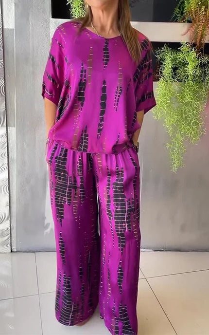 Teresa | Elegant Set Purple Two Piece