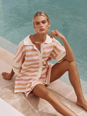 Saressa | Multicolored Knit Set Pink Sets