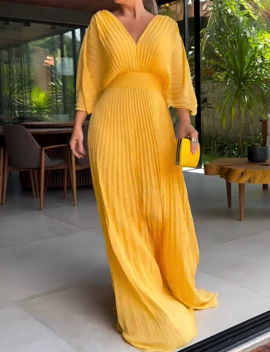 Elegant Eloise Maxi Dress Yellow Dresses