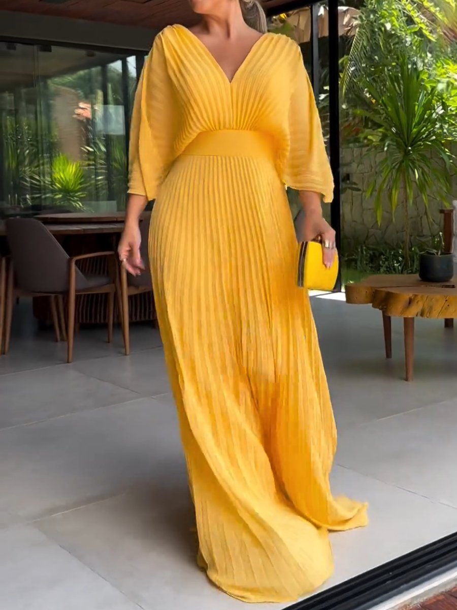 Elegant Eloise Maxi Dress Yellow Dresses