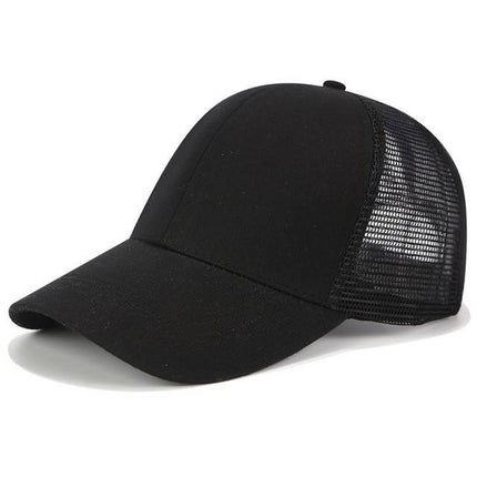 High Ponytail Baseball Cap for Women Black Caps