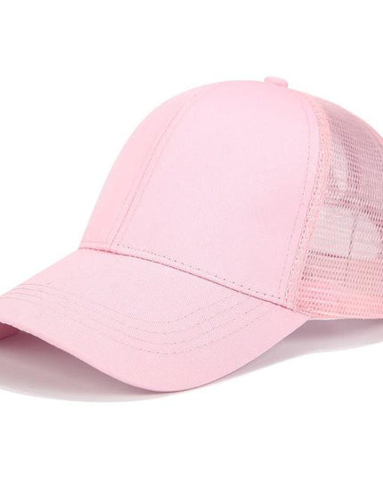 High Ponytail Baseball Cap for Women Pink Caps