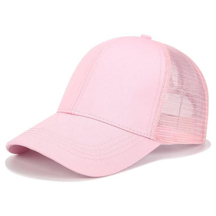 High Ponytail Baseball Cap for Women Pink Caps