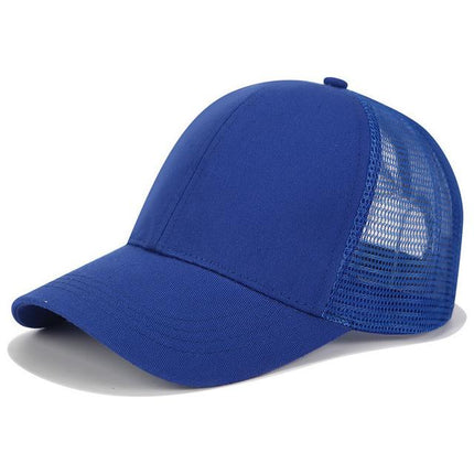 High Ponytail Baseball Cap for Women Dark blue Caps