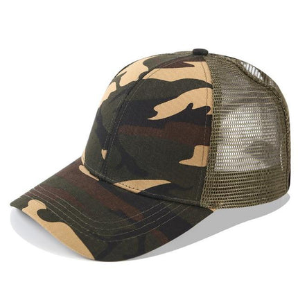 High Ponytail Baseball Cap for Women Camouflage Caps