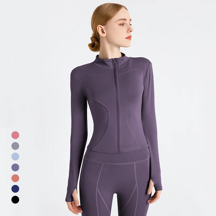 Nadine™ | Slim Fit Tracksuit Jacket Purple Jackets