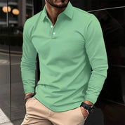 Men's Classic Cotton Polo Shirt Green Polo Shirts