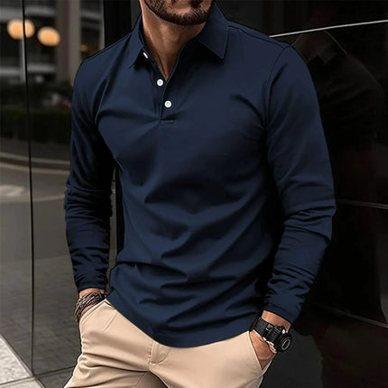 Men's Classic Cotton Polo Shirt Navy blue (Almost sold out) Polo Shirts