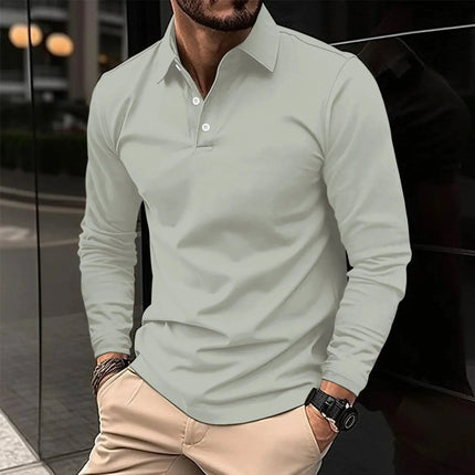 Men's Classic Cotton Polo Shirt Grey Polo Shirts
