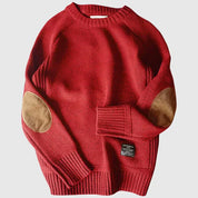 Classic Knit Sweater For Men Premium Warm Comfort Everyday Red Sweaters