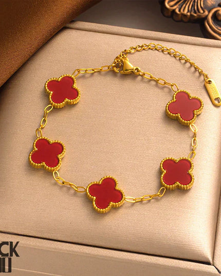 Lucky Clover Bracelet Red Bracelets