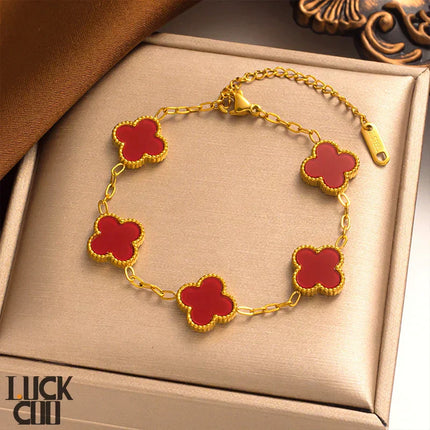 Lucky Clover Bracelet Red Bracelets