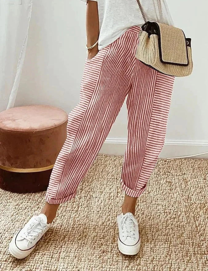 Lore | Striped Pants Red