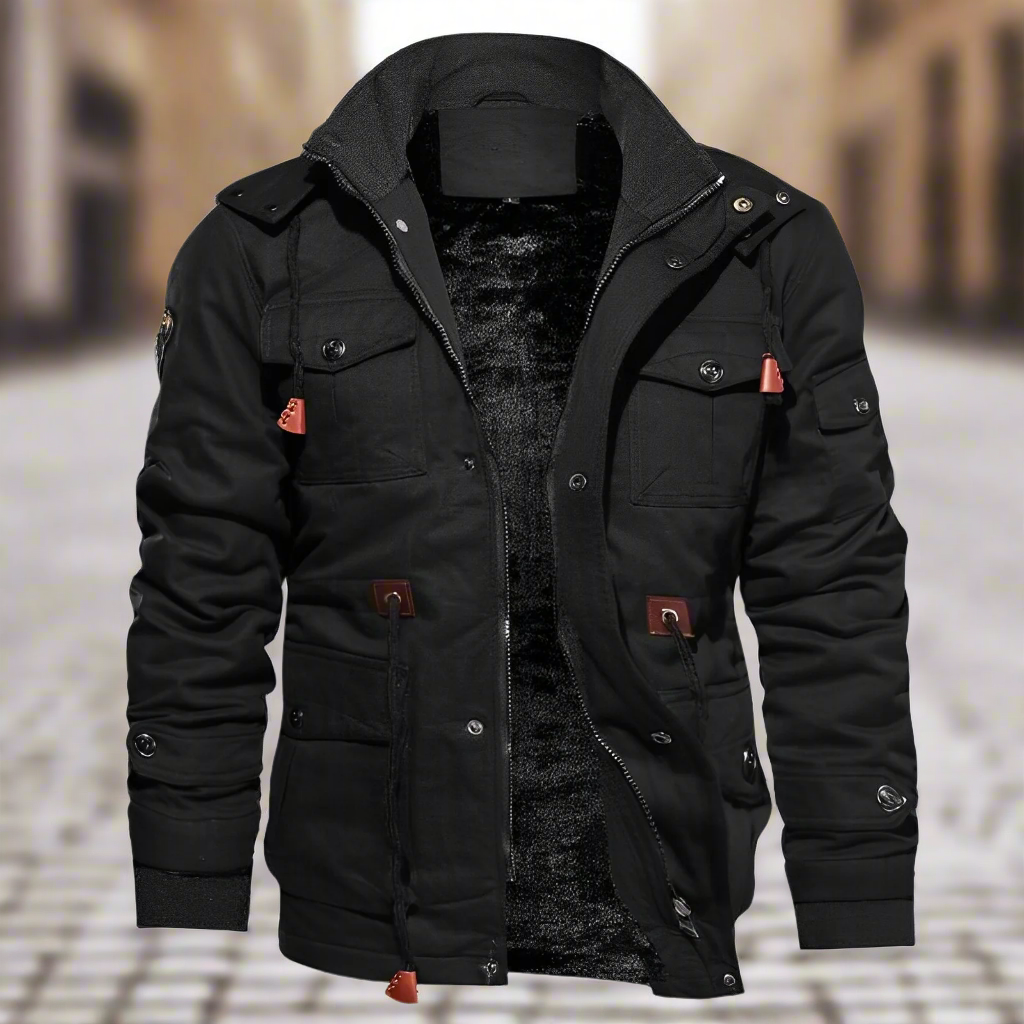 Winter Tactical Fleece Jacket Black Jacket