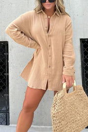 Florence | Soft Romper Dress Brown Dresses