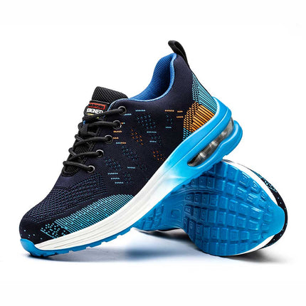 SafeSneakers Blue Air – Lightweight Steel Toe Safety Sneakers Blue Sneakers