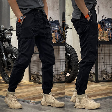 Jacky | Military Cargos Black Pants