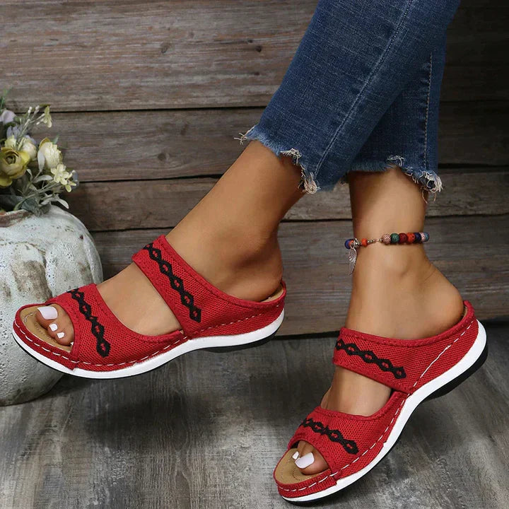 Women's Breeze Milana- Orthopedic Summer Sandals Red Orthopedic Sandals