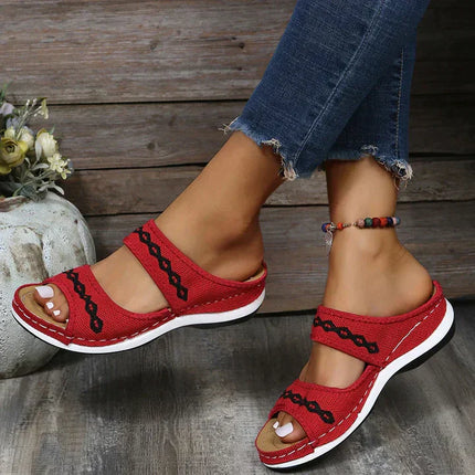 Women's Breeze Milana- Orthopedic Summer Sandals Red Orthopedic Sandals