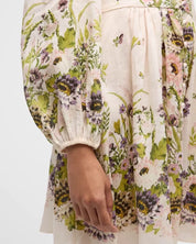 Nicole™ | Lantern Sleeve Floral Dress Dresses