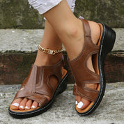 Women Retro Orthopedic Sandals Brown Women Sandals