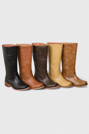Grace Modern Classic Leather Boots – All-Season Comfort & Style Boots