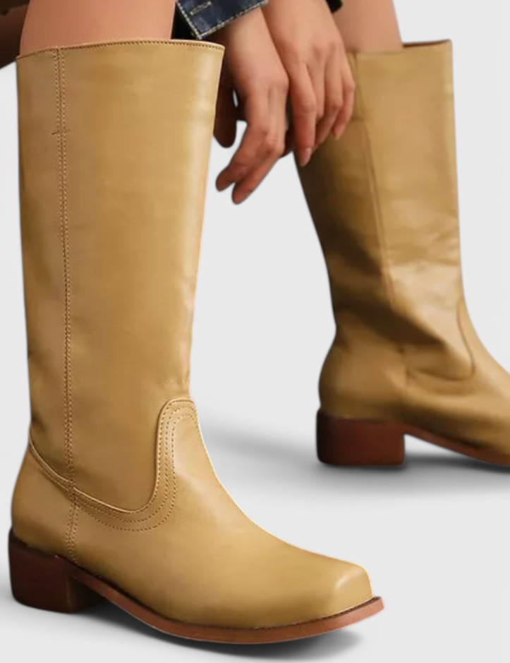 Grace Modern Classic Leather Boots – All-Season Comfort & Style Boots