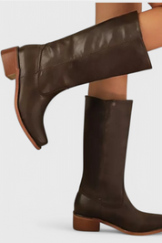 Grace Modern Classic Leather Boots – All-Season Comfort & Style Boots
