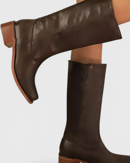 Grace™ Modern Classic Leather Boots – All-Season Comfort & Style Boots