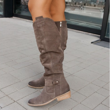 Warm & Comfortable Leather Boots Brown Boots