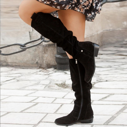 Warm & Comfortable Leather Boots Black Boots