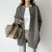 Cathy | Stylish Cardigan Gray One Size Coats & Jackets