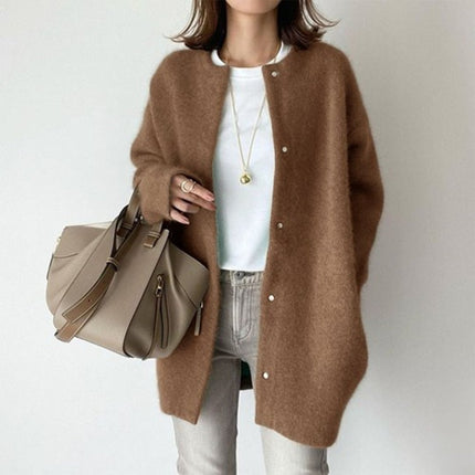 Cathy | Stylish Cardigan Caramel One Size Coats & Jackets