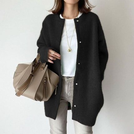 Cathy | Stylish Cardigan Black One Size Coats & Jackets