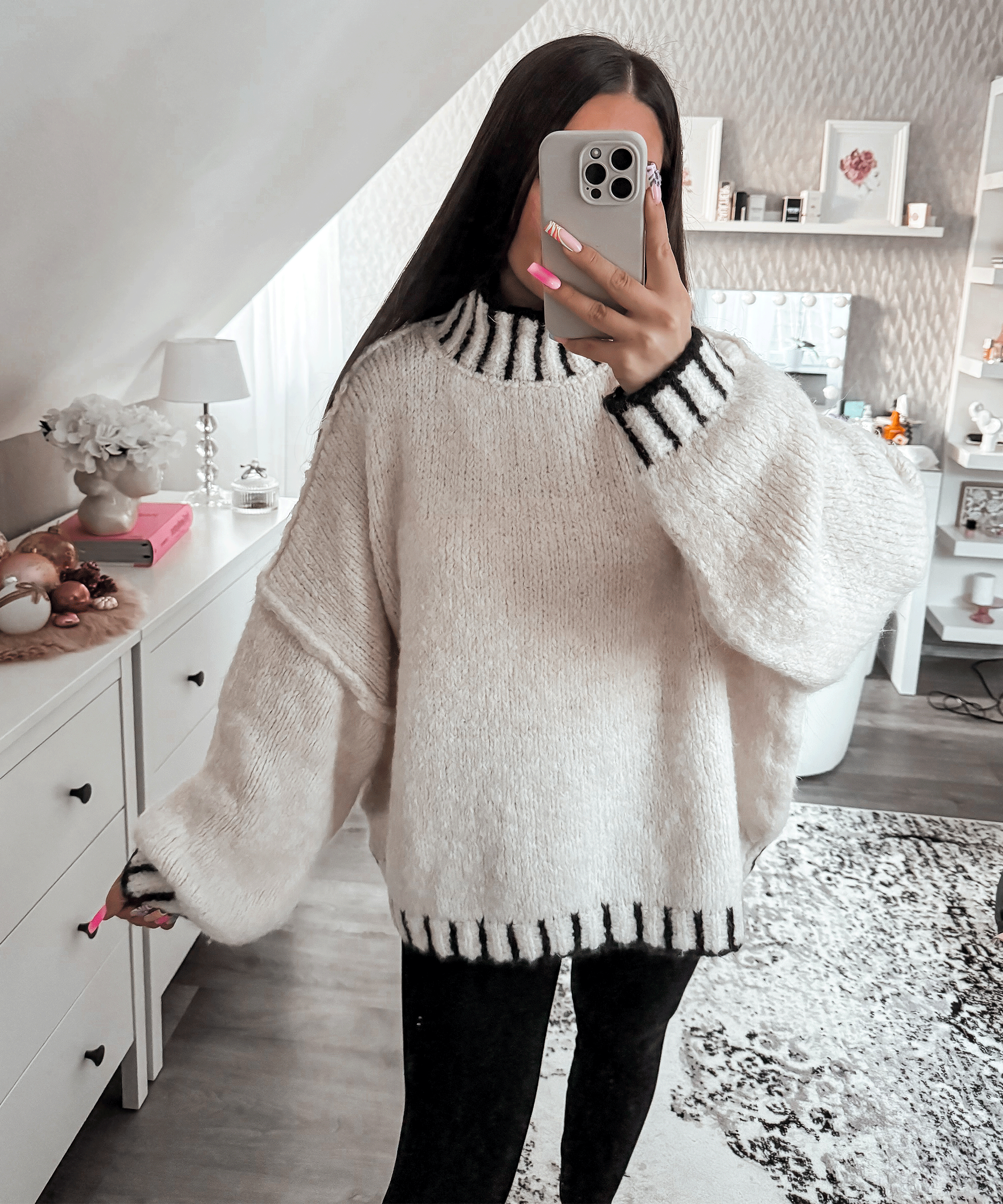 Turtleneck Knitted Pullover Sweater - OKOHOKO™ FASHION