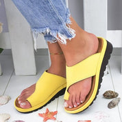 Summer Breeze Shock-Absorbing Sandals Yellow Orthopedic Sandals