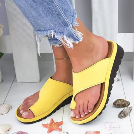Summer Breeze Shock-Absorbing Sandals Yellow Orthopedic Sandals
