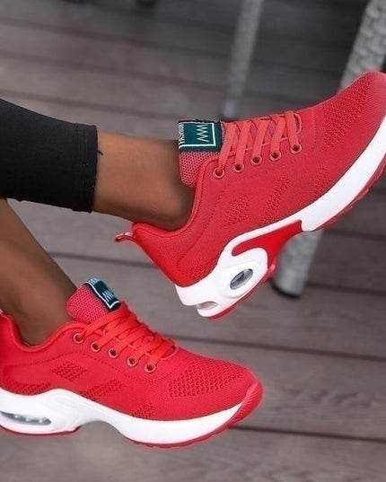 Aurélia - Foot-Supportive Trainers in Unique Colourways Red Shoes
