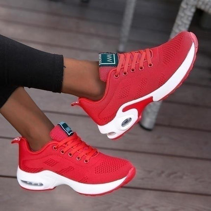 Aurélia - Foot-Supportive Trainers in Unique Colourways Red Shoes