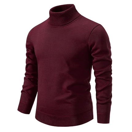 Eavan | Stylish Turtleneck Sweater Red