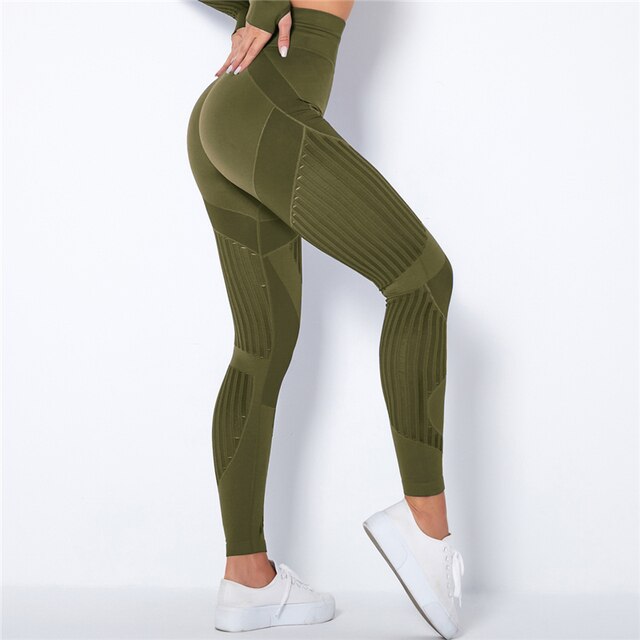 ShapeFit Anti-Cellulite Compression Leggings Army green Leggings