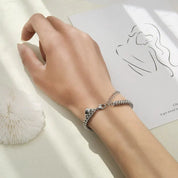Simple Couples Cuban Magnetic Heart Bracelet Set Bracelets